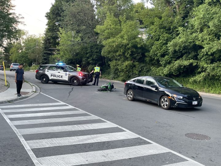 Police responded to a collision in the area of Dawes Road and Halsey Avenue on July 4, 2023.