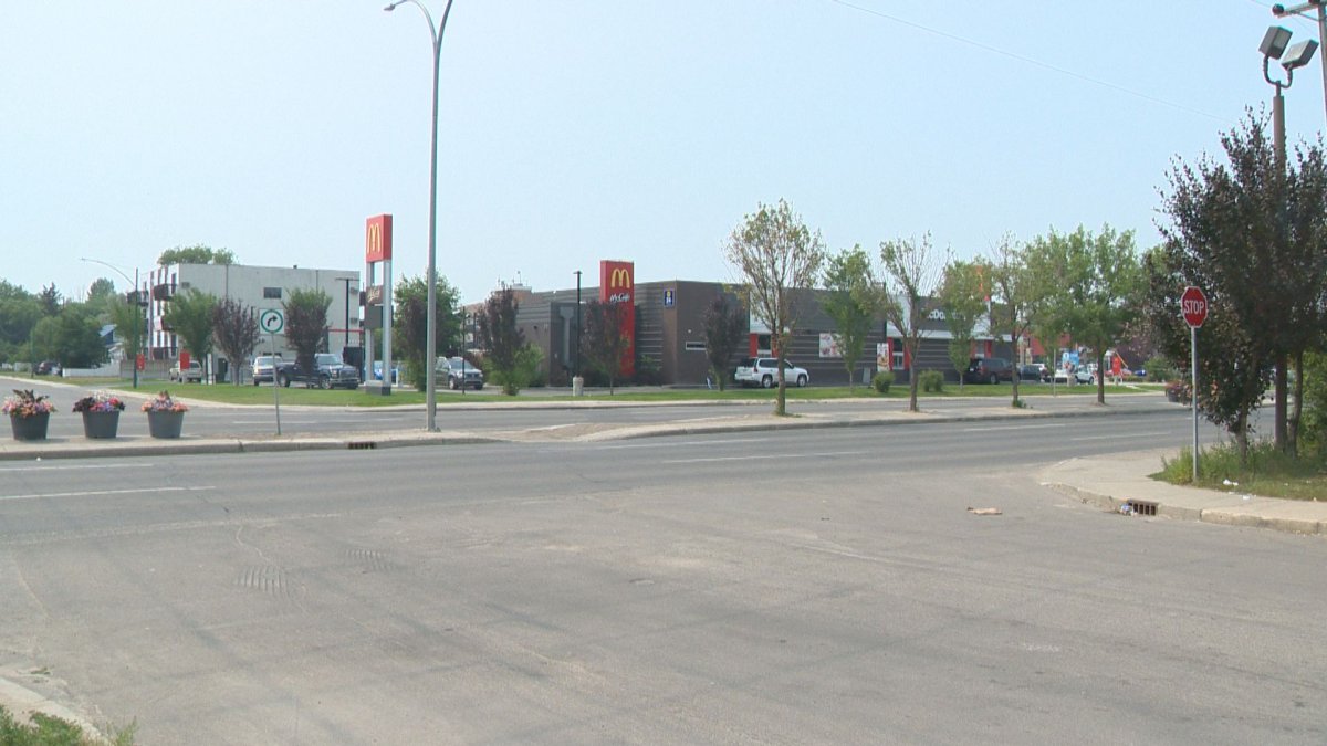 A busy pedestrian crossing on a high-traffic Saskatoon roadway is getting a facelift.

The intersection of 22nd Street West and Avenue V, near McDonald’s and Yanz Liquor Store is one of the busiest intersections in Saskatoon.