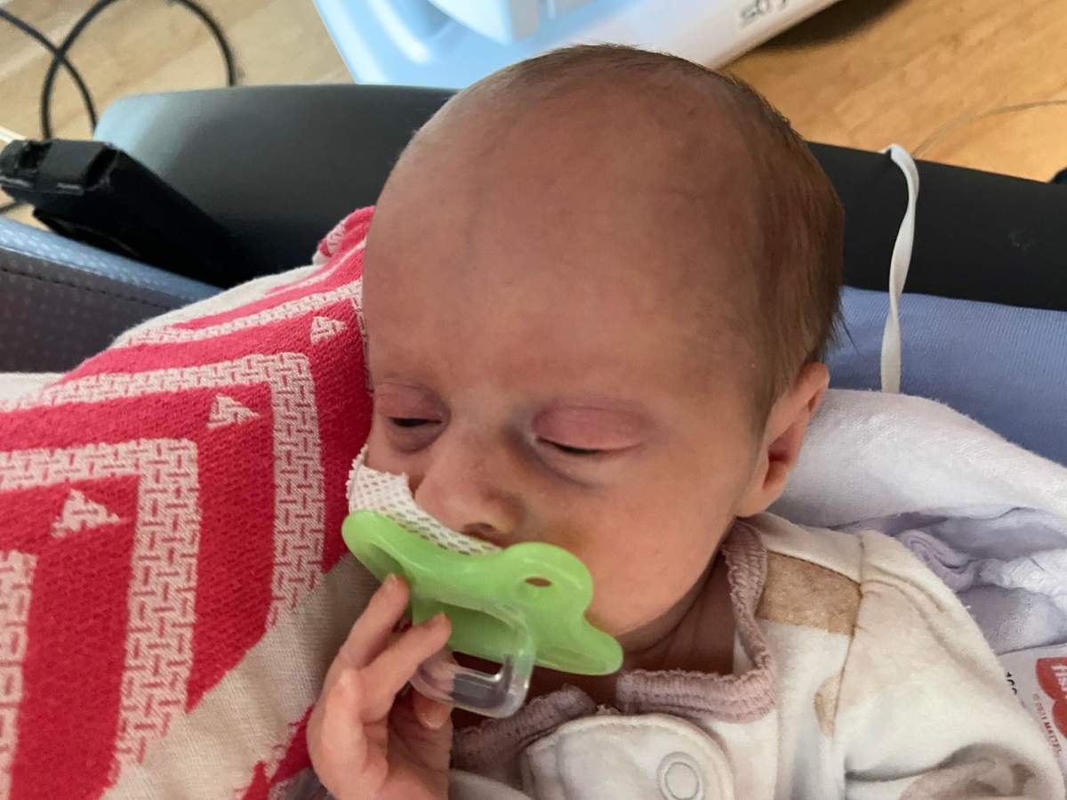 Millie Borchuk, born at 4 lbs 1 ounce