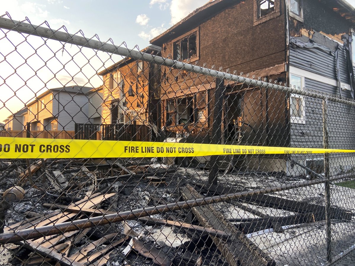 In a news release issued early Thursday morning, the Calgary Fire Department said crews were called about a blaze on Savanna Way N.E. at about 8 p.m. on Wednesday night.