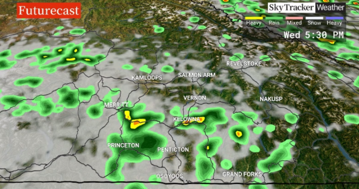 Okanagan weather: Brief relief from 30 C heat - Okanagan | Globalnews.ca