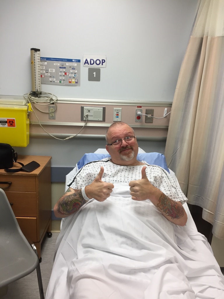 Don before one of his surgeries.