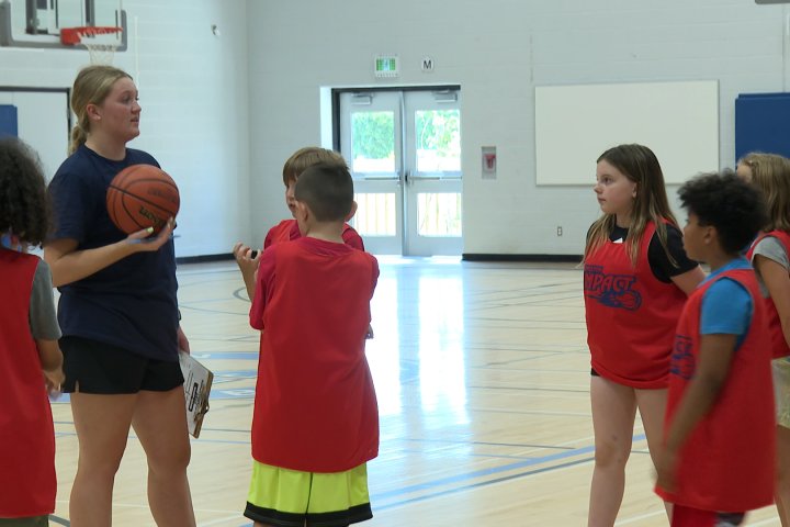 Young basketball players hone their skills at Kingston Impact summer camp