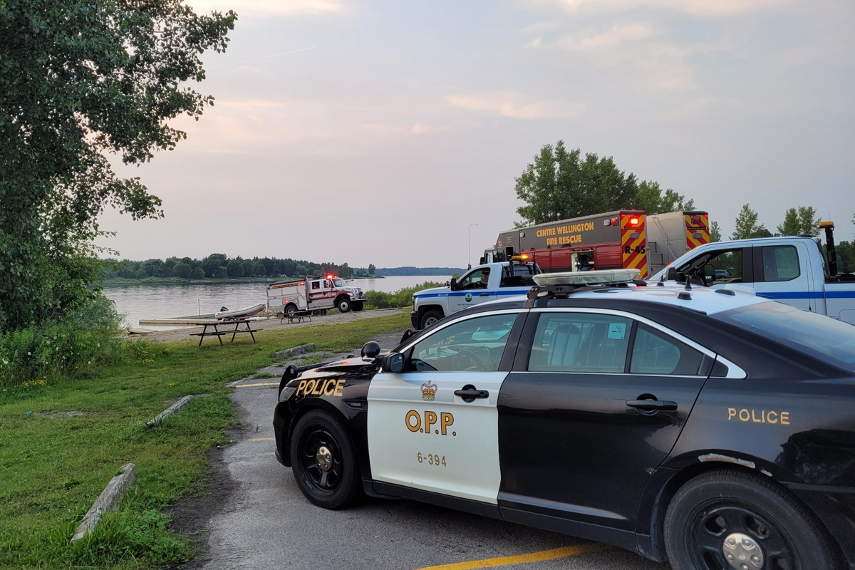 Emergency services at Belwood Lake.