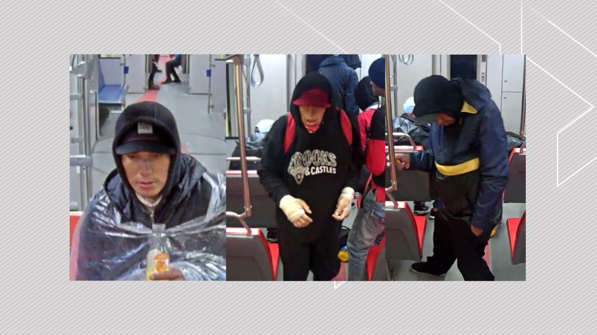 A trio Calgary police are seeking identities for, following a CTrain assault in May.