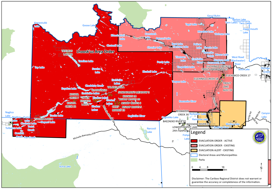 More Homes Evacuated In B.C.’s Cariboo Region, Air Quality Compromised ...