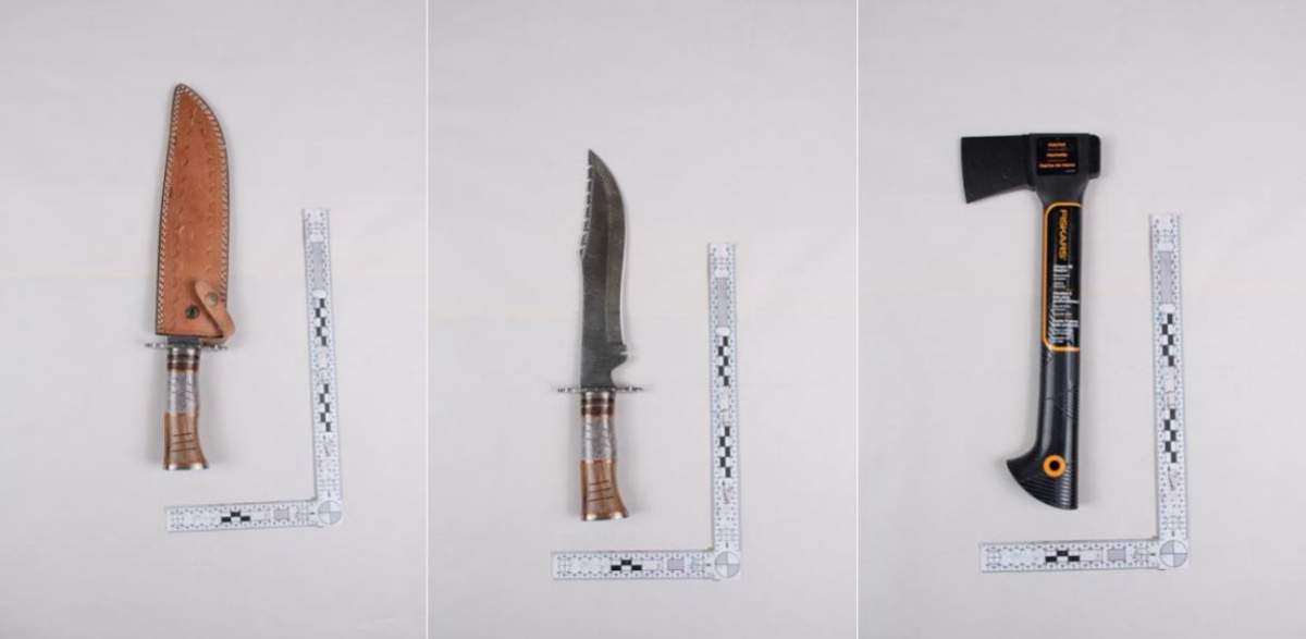 Photos included in the agreed statement of facts show items located in Omar’s vehicle.