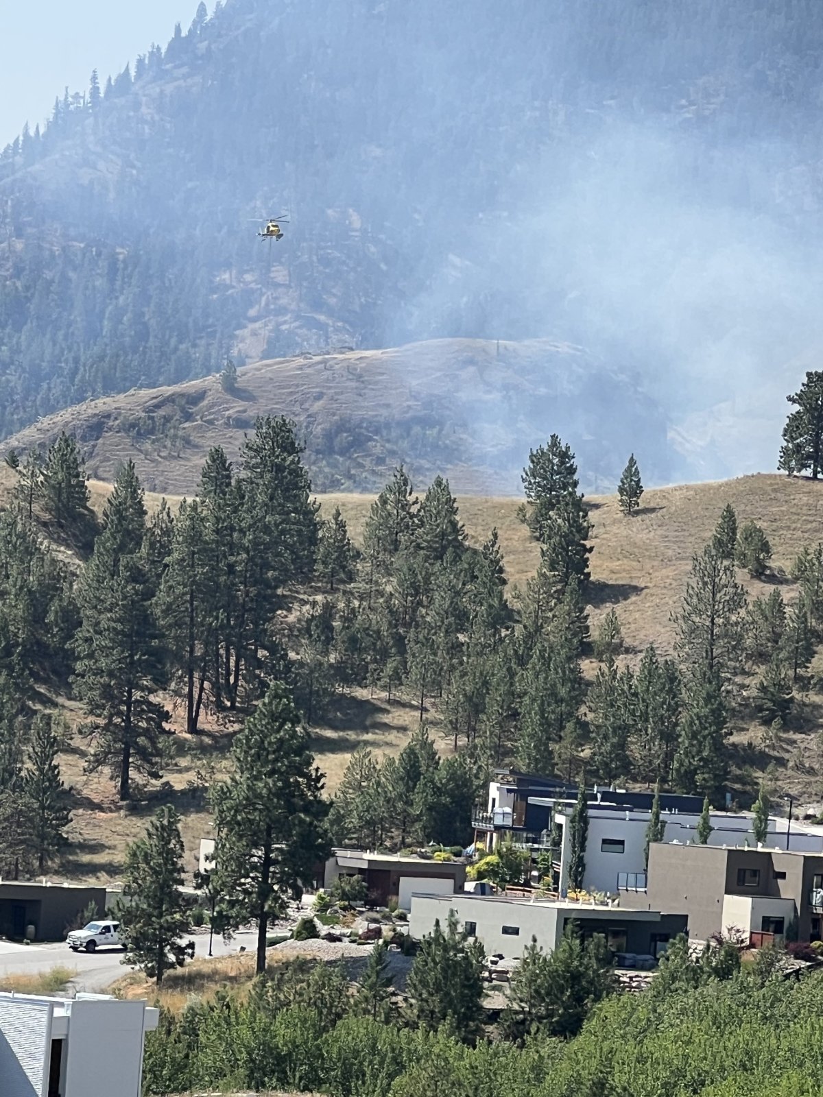 According to the BC Wildfire Service, the fire was spotted at around 10:30 a.m. Friday, and is located at Skaha Creek.