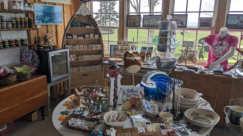 Some of the art and accessories on display inside Carter's shop.