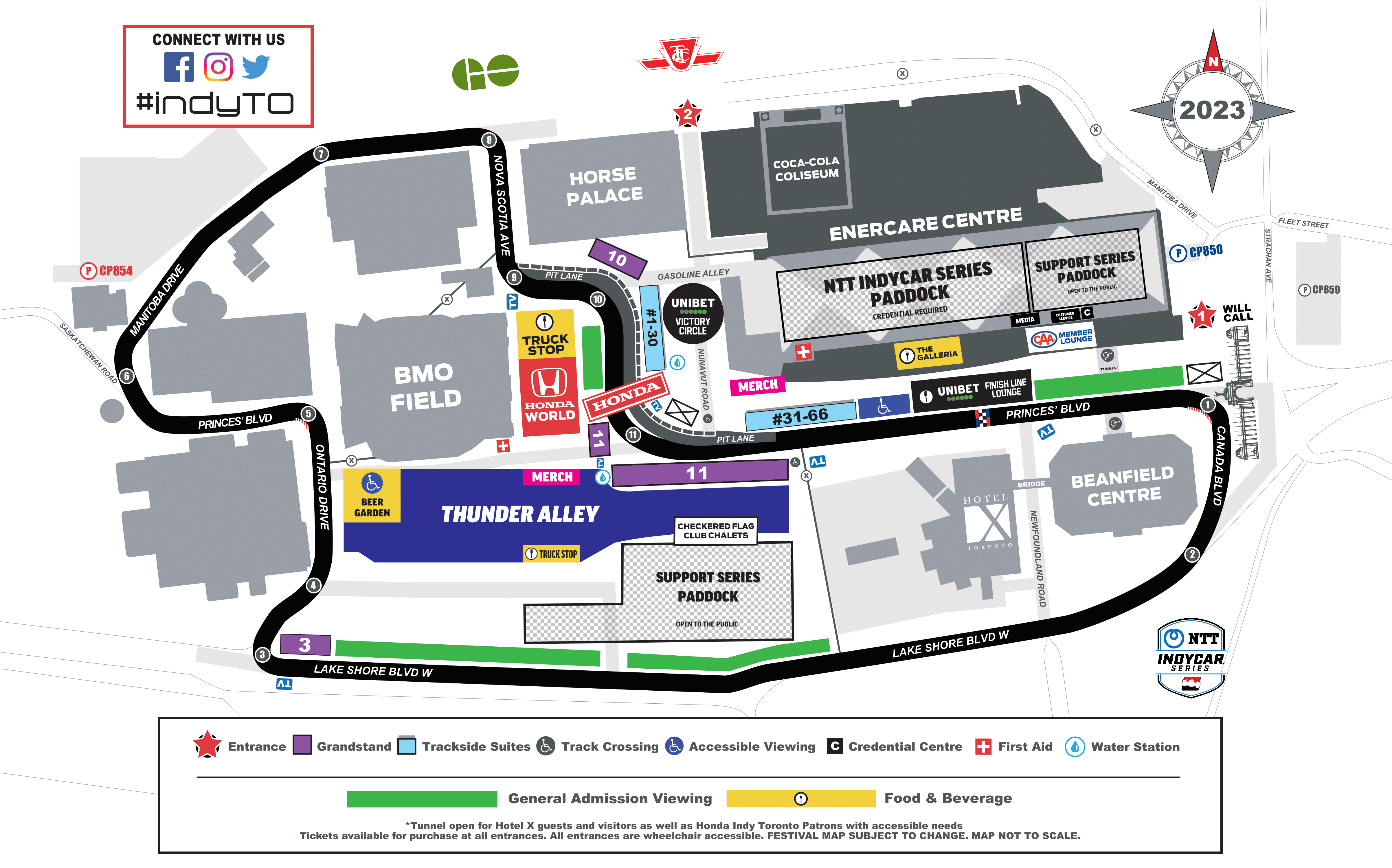 Significant Delays Road Closures For Toronto Honda Indy Take Effect   Hit Map Trackaccess 2023 1 