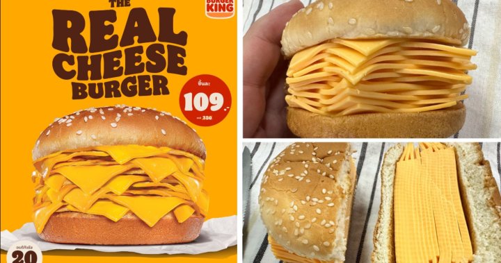 Cheese, please: A no-meat, all-cheese burger debuts at Burger King ...