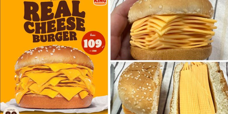 Cheese, please: A no-meat, all-cheese burger debuts at Burger King Thailand