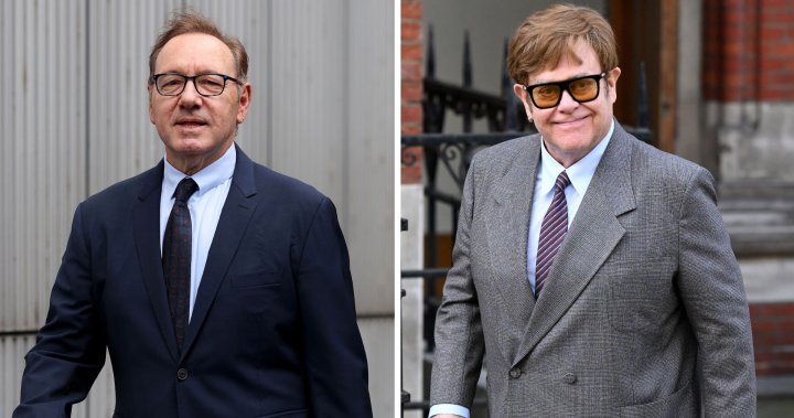 Elton John testifies for Kevin Spacey defence in U.K. sexual assault trial – National | Globalnews.ca