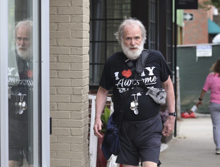 James Lewis, 76, walks in August in Cambridge, Massachusetts. Some investigators have renewed their efforts to pin the Tylenol murders on Lewis, who was convicted of sending an extortion letter to manufacturer Johnson & Johnson but has repeatedly denied being the Tylenol killer. 