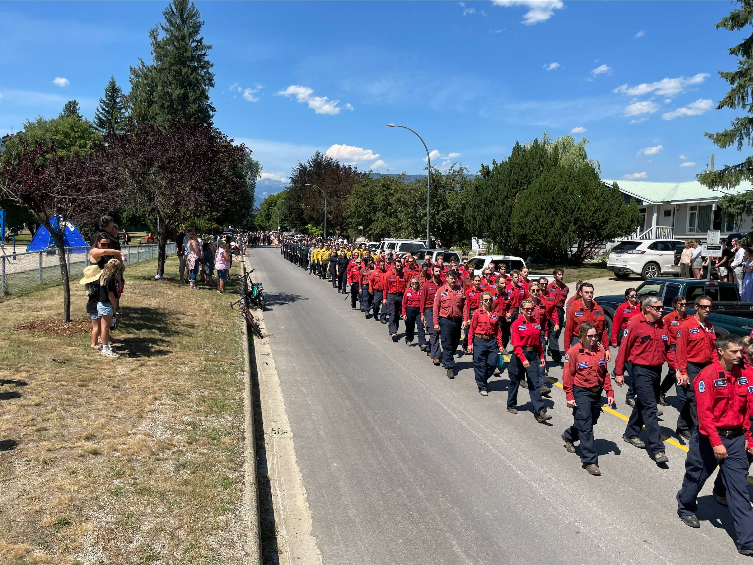 Memorial procession and service held for 19-year-old firefighter in Revelstoke, B.C. - Vimarsana News