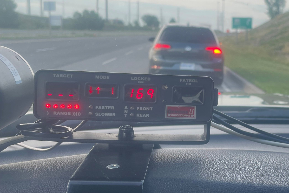 A speeder was looking to get off easy after being clocked at well over twice the speed limit in Cambridge, according to the OPP Highway Safety Division.