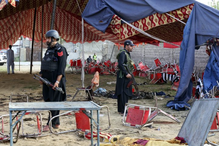 Suicide bombing kills at least 54 people at political rally in Pakistan – National | 24CA News