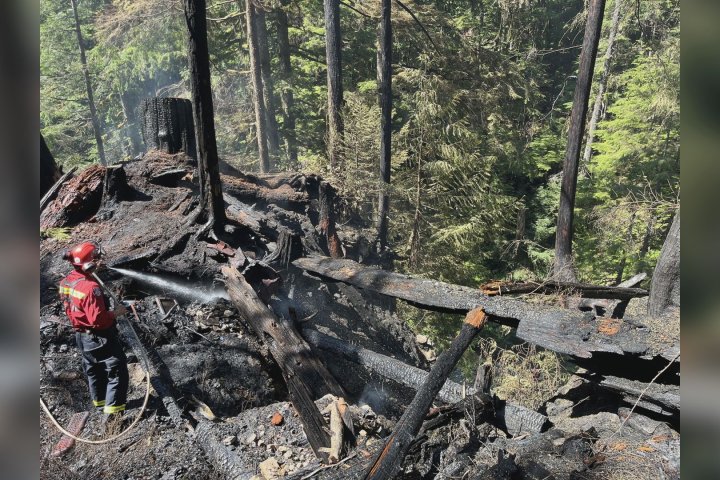 North Vancouver wildfire considered held, human cause now suspected