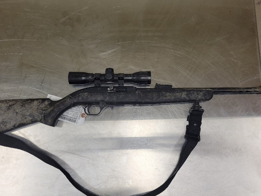 A firearm seized by Powerview RCMP.