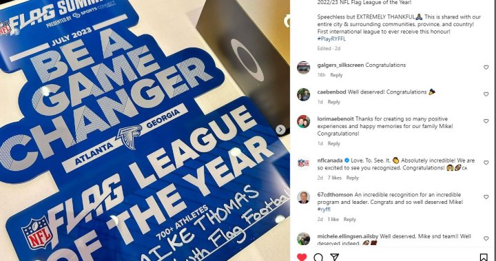 Regina Youth League wins prestigious award