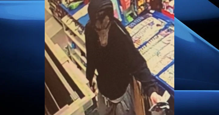 Sarnia, Ont., police are investigating after a suspect wearing a wolf mask reportedly robbed a convenience store early Sunday morning.