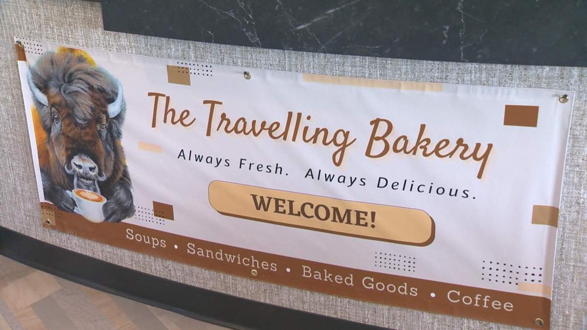 Travelling bakery inside the new visitor centre at Buffalo Pound Park.