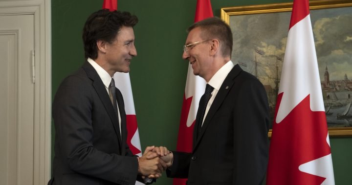 Canada to increase its NATO military presence in Latvia, Trudeau says – National | Globalnews.ca