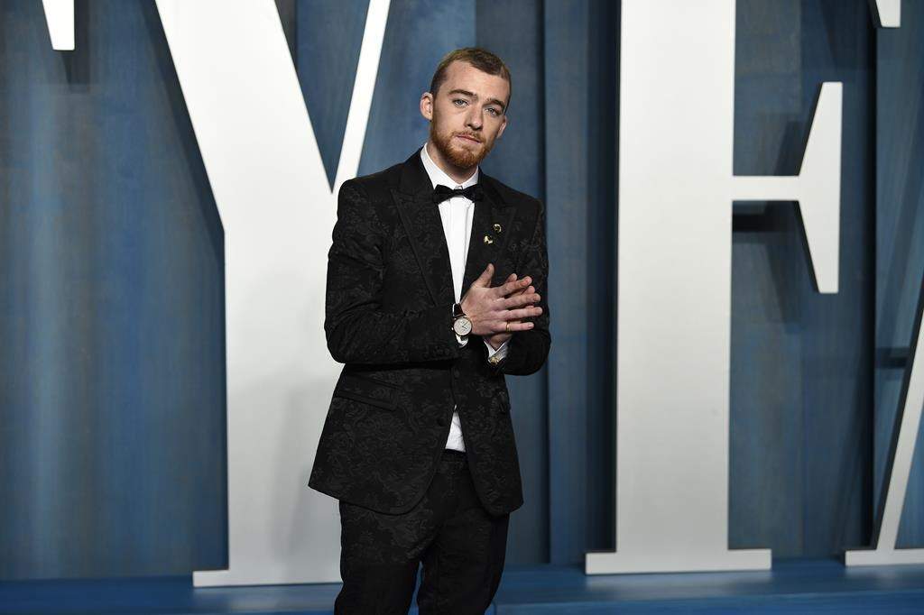 Angus Cloud arrives at the Vanity Fair Oscar Party on Sunday, March 27, 2022, at the Wallis Annenberg Center for the Performing Arts in Beverly Hills, Calif.