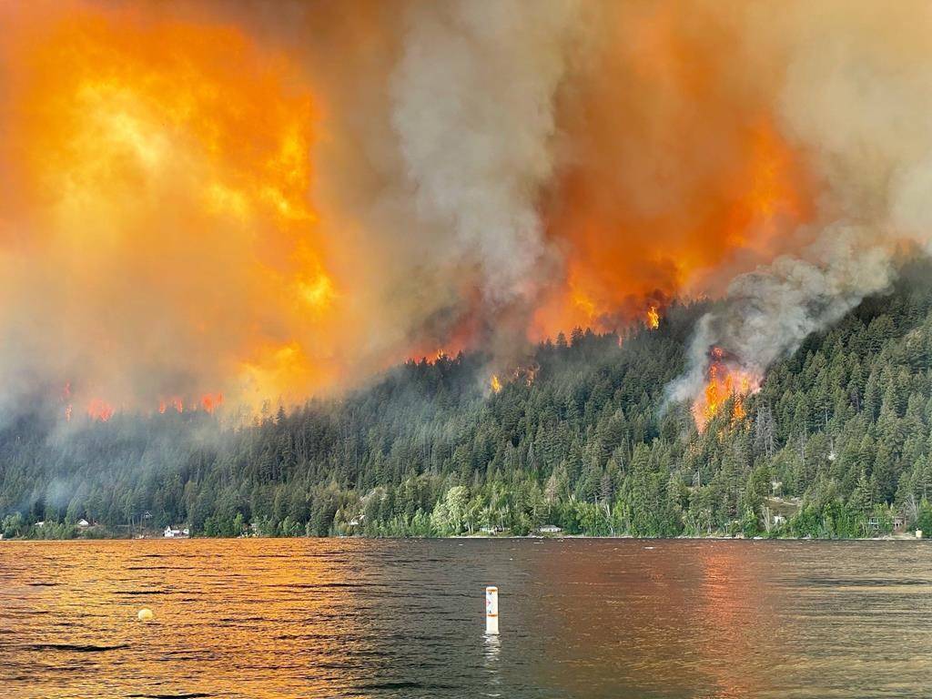 Wildfire destroys properties at Gun Lake north of Whistler, B.C. - Vimarsana News
