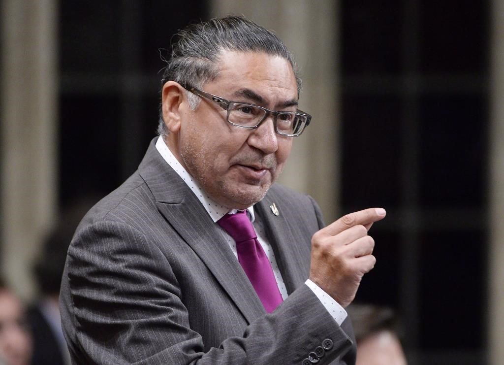 Winnipeg Police have charged former MP Roméo Saganash with sexual assault. Saganash rises during question period in the House of Commons on Parliament Hill in Ottawa on Thursday, Sept. 27, 2018. THE CANADIAN PRESS/Adrian Wyld.
