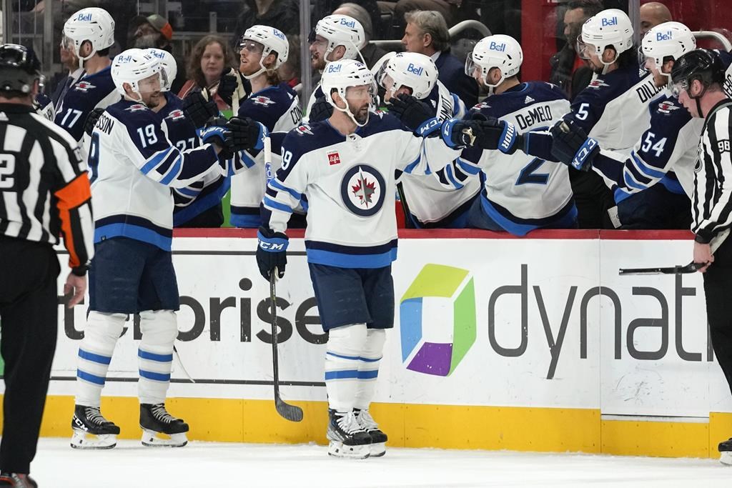 The Edmonton Oilers have signed forwards Sam Gagner and Brandon Sutter to professional tryout agreements. Winnipeg Jets center Sam Gagner (89) celebrates his goal against the Detroit Red Wings in the second period of an NHL hockey game in Detroit, Tuesday, Jan. 10, 2023. 