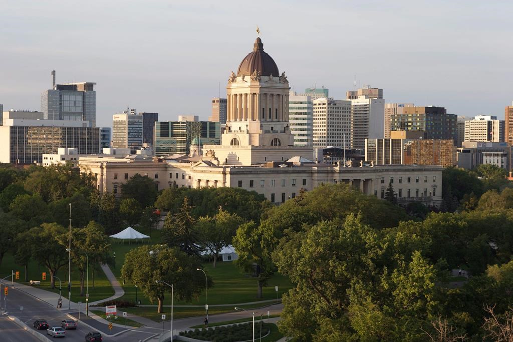 The Manitoba Legislature in downtown Winnipeg, as seen in this file photo. The Manitoba government is set to release the final results for the last fiscal year, including the size of the provincial deficit.