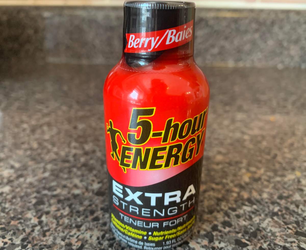 5-hour Energy bottle has 200 mg of caffeine in it.