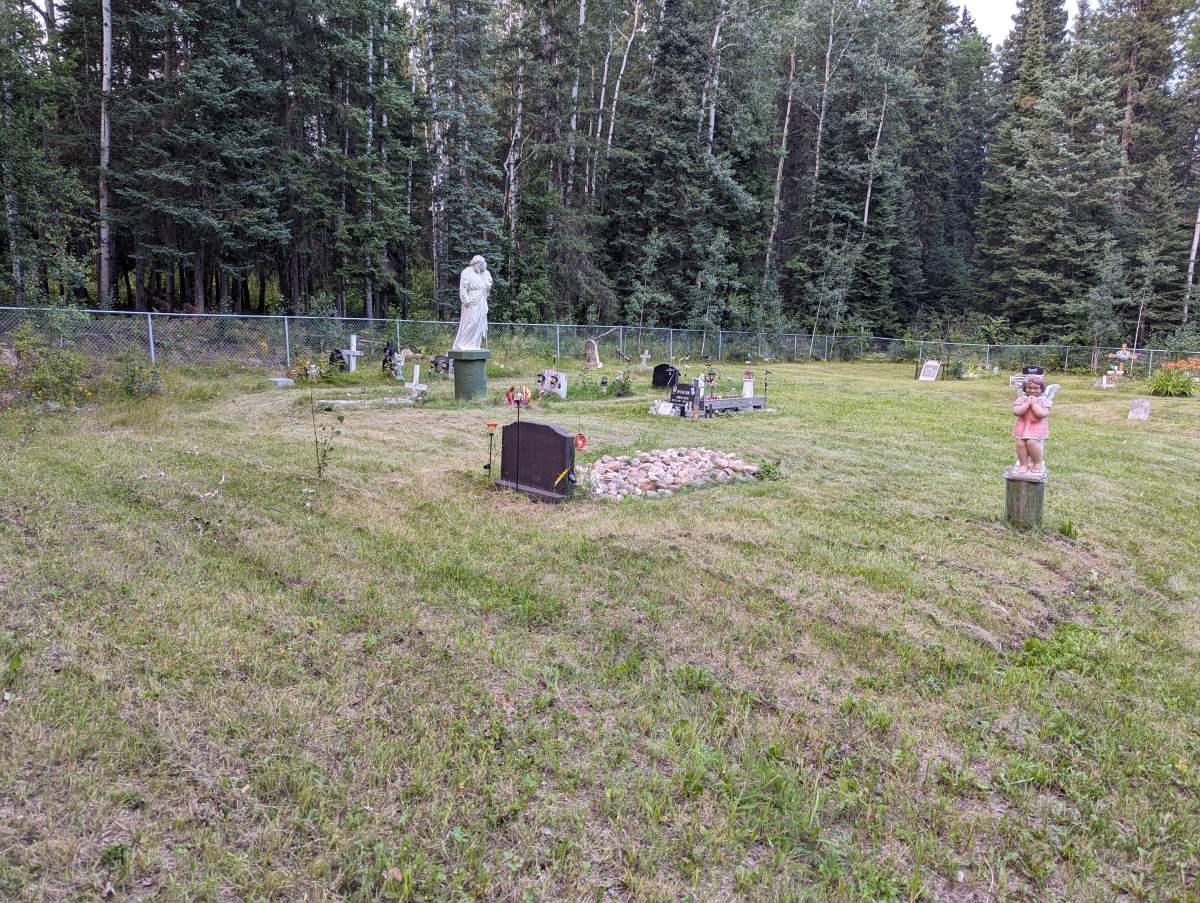 Cemetery grounds at the former Beauval Indian Residential School.