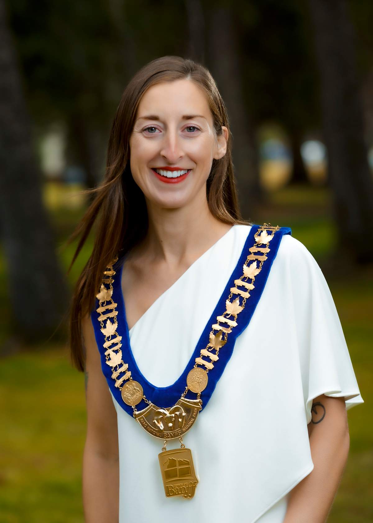 Banff Mayor Corrie DiManno in an official portrait released by the Town of Banff.