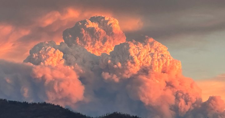 Viewer photos of massive wildfire cloud near Keremeos, B.C.