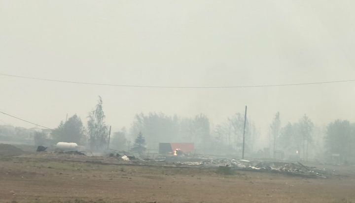 Wildfire damage is seen in Enterprise, a hamlet in the South Slave Region of the Northwest Territories.
