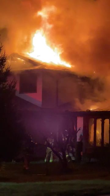 A second fire was seen coming from a home on Howson Crescent around 4 a.m.