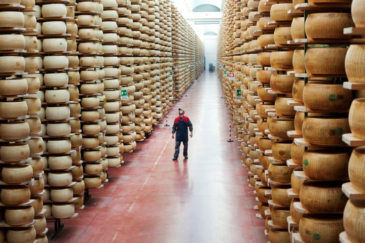 Italian man crushed to death by thousands of cheese wheels