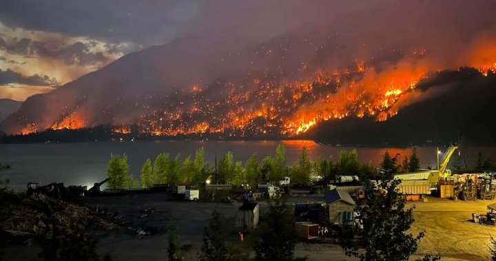 B.C. wildfires: Fire still growing in Shuswap area, firefighting gear being stolen