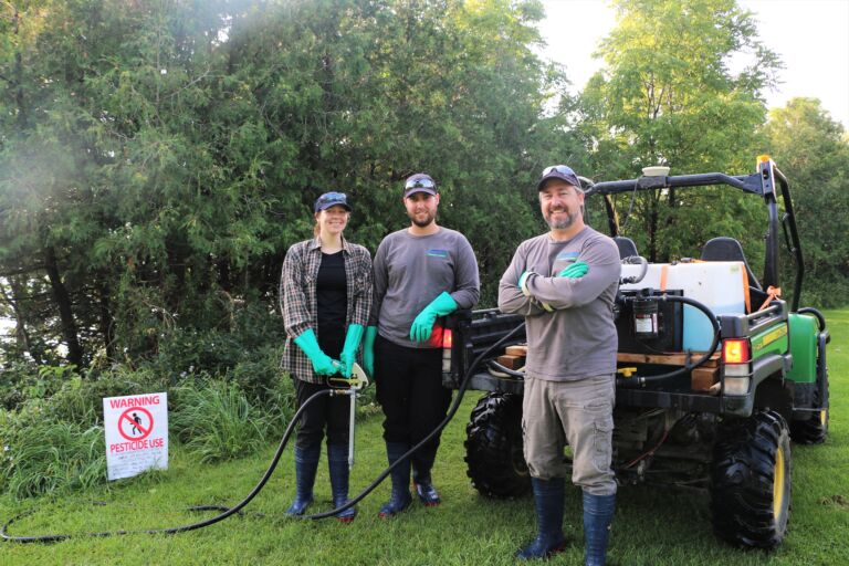 The UTRCA lands team working to tackles three invasive plant species in the region.