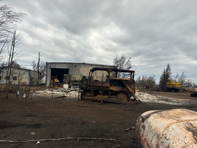 Damage seen in Enterprise after wildfires burnt through the town.
