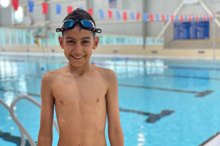 N.B. boy swims 15 kilometres to raise money for Canadian Cancer Society