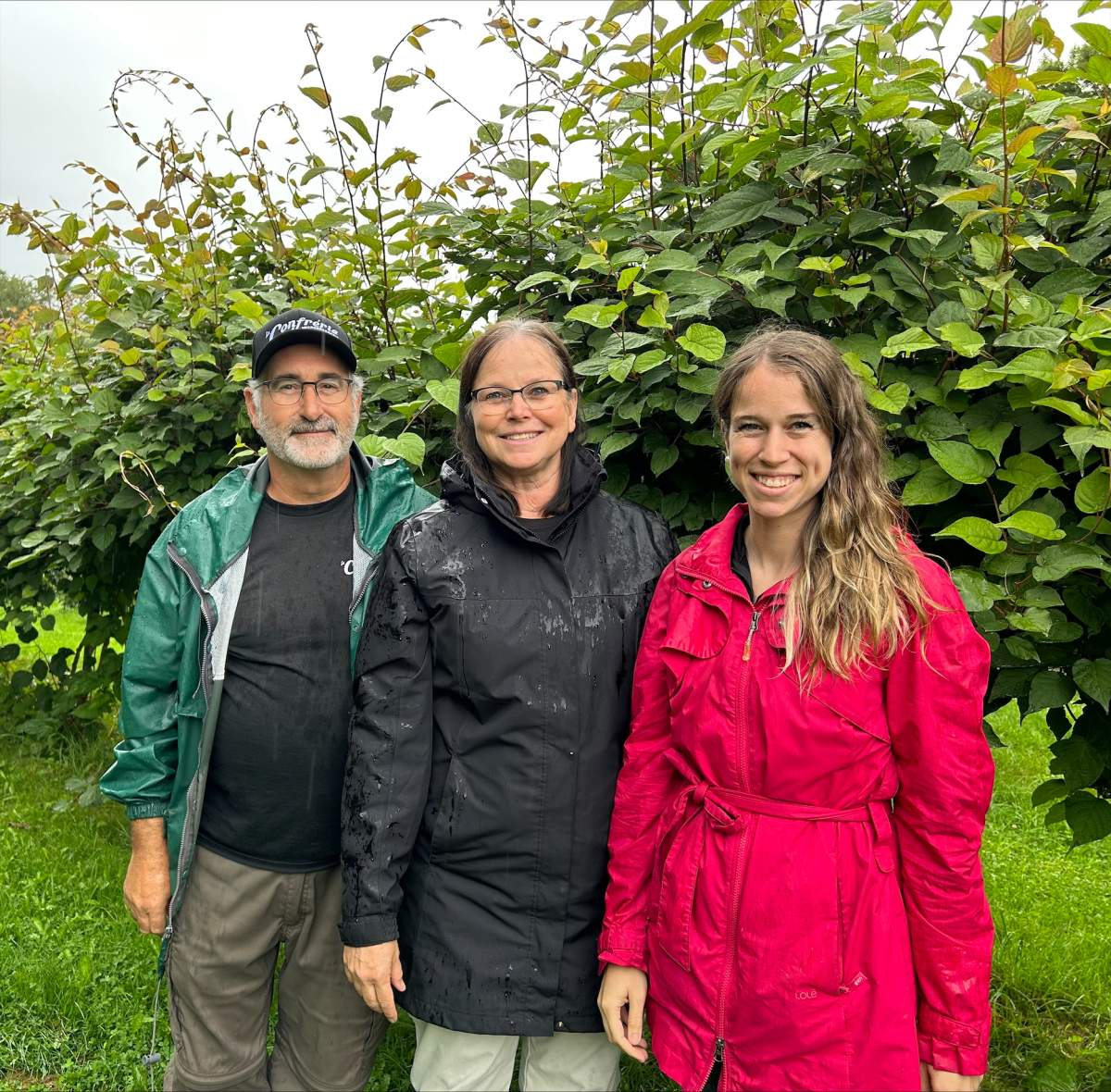 Denis Maltais, Lucie Fortin and their daughter, Catherine Maltais, run the Verger de Tilly in Sainte-Antoine-de-Tilly, Que.