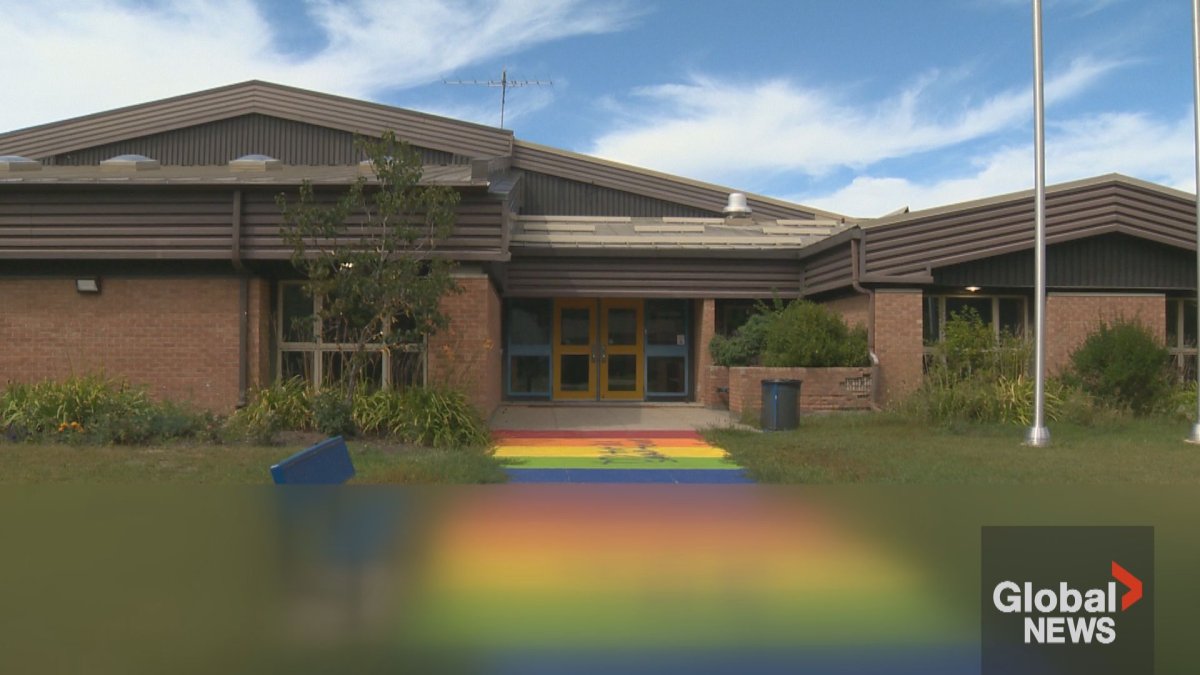 Indian RCMP are looking for any information from the public regarding a report of vandalism on a rainbow painted on the local high school sidewalk.
