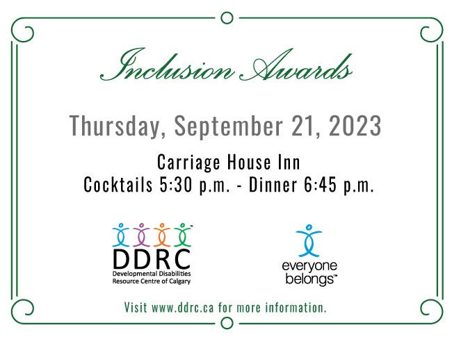 DDRC presents the 24th annual Inclusion Awards; supported by Global Calgary & QR Calgary - image