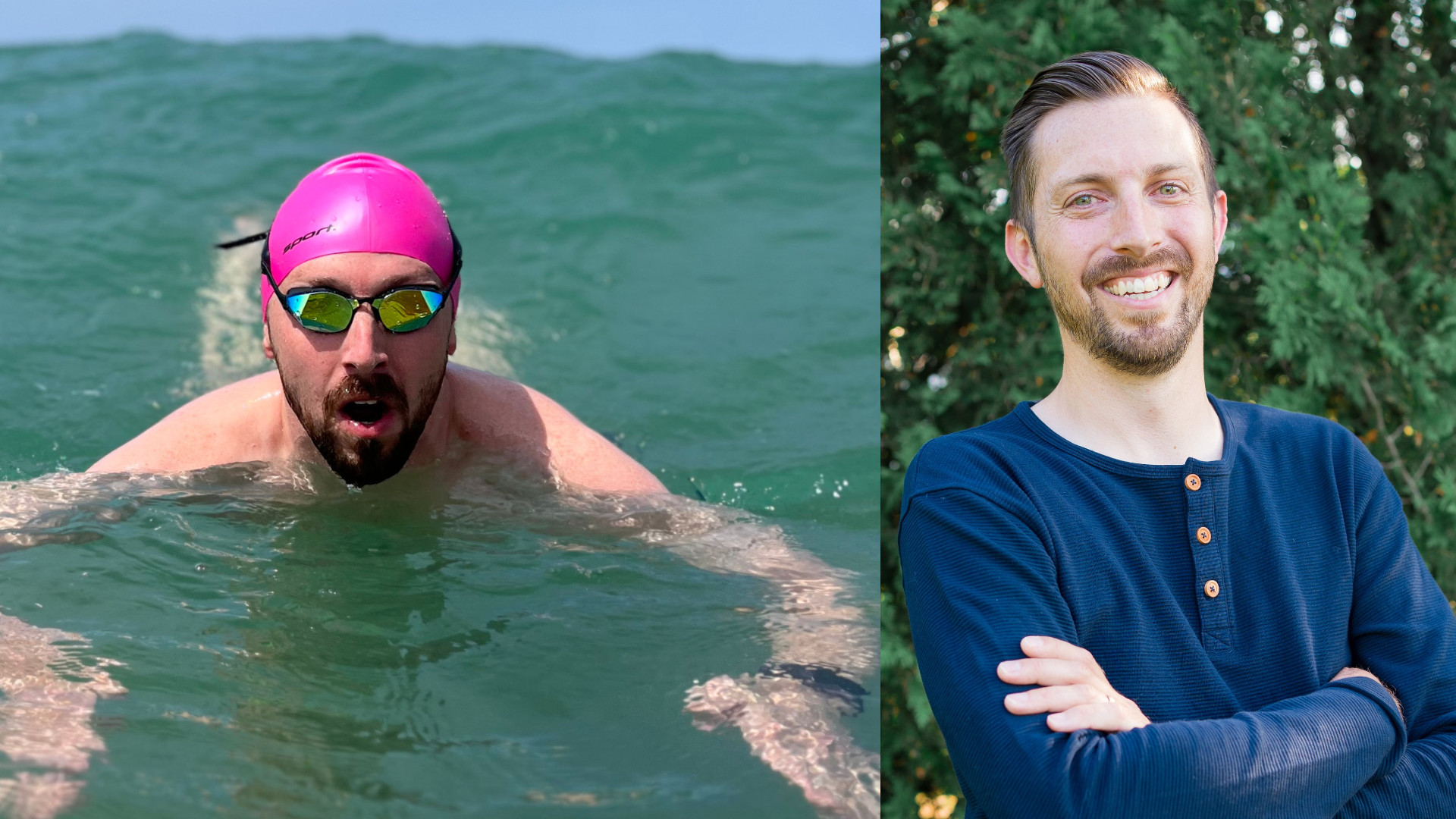 See how this swimmer made the best of the pandemic, raised money for charity