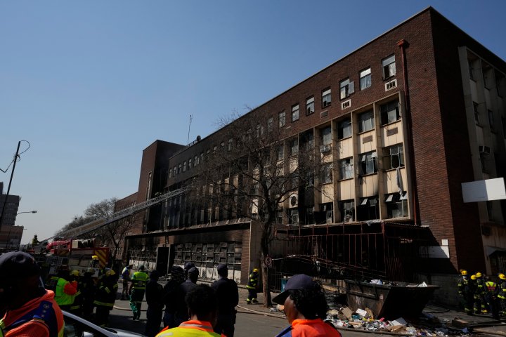 At least 70 dead as fire rips through Johannesburg apartment block