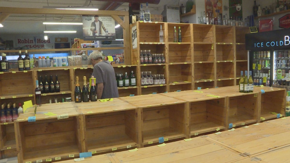 Rural liquor stores are dealing with dwindling supplies as a Manitoba Liquor Mart strike enters its forth week.