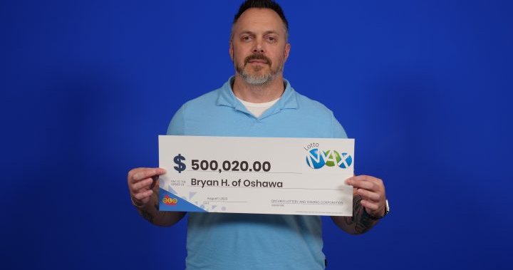 ‘Haven’t slept in a week’: Free play gets Oshawa man $500K Lotto Max prize